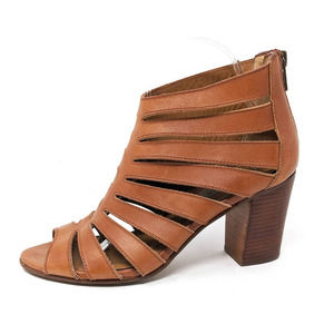 Steve Madden Shoes Womens 9.5 Heels Vendetaa Gladiator Brown Leather Booties